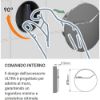 Immagine di TECO ULTRA KIT COMANDO INTERNO BIANCO