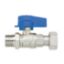 Immagine di VALVOLA DRITTA Ø 1/2" M CON GIRELLO 1/2" LEVA BLU