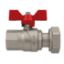Immagine di VALVOLA DRITTA Ø 3/4" F CON GIRELLO 3/4"