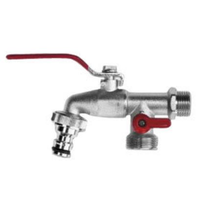 Immagine di RUBINETTO PORTAGOMMA Ø 1/2" DOPPIA USCITA LEVA