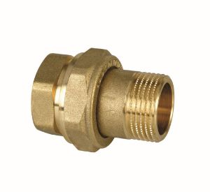 Immagine di RACCORDO 3 PEZZI Ø 1"1/2 DRITTO MASCHIO/FEMMINA OTTONE