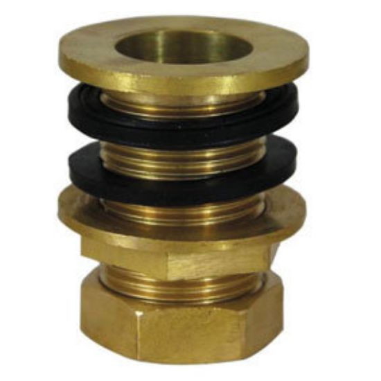 Immagine di RACCORDO CASSONE CON TAPPO Ø 1/2" OTTONE