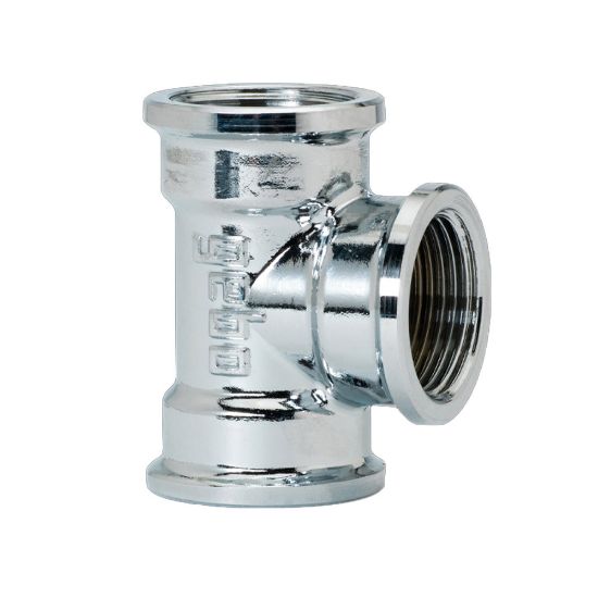 Immagine di TEE A 90° FEMMINA CROMATO Ø 1/2"