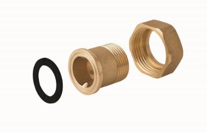 Immagine di CODOLO SEDE PIANA Ø 1/2"MX3/4"F MASCHIO/FEMMINA OTTONE