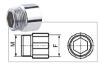 Immagine di MANICOTTO MASCHIO/FEMMINA PROLUNGA ZINCATO Ø 1/2" L.10 MM