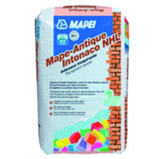 Immagine di MALTA MAPE-ANTIQUE STRUTTURALE NHL PER INTONACI TRASPIRANTI E DA MURATURA SACCO DA 25 KG MAPEI