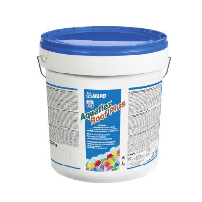 Immagine di AQUAFLEX ROOF PLUS ROSSO MEMBRANA LIQUIDA IMPERMEABILIZZANTE RAPIDO ASCIUGAMENTO RESISTENTE AI RAGGI UV FUSTO DA 20 KG MAPEI