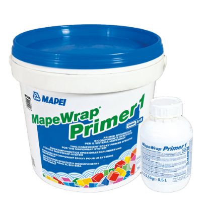 Immagine di MAPEWRAP PRIMER 1 COMPONENTE A+B EPOSSIDICO BICOMPONENTE PER SUPERFICI IN CALCESTRUZZO O MURATURE CONFEZIONE 2 KG MAPEI