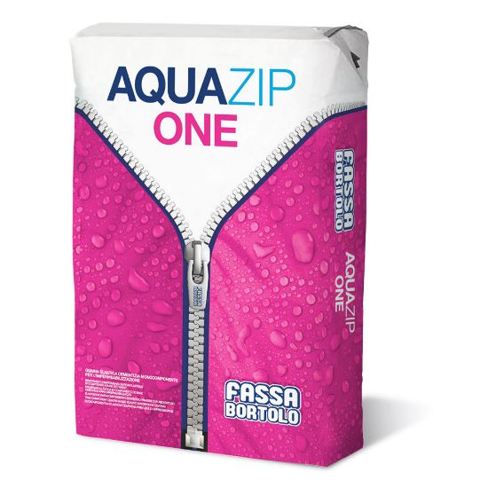 Immagine di GUAINA AQUAZIP ONE MONOCOMPONENTE IMPERMEABILIZZANTE PER INTERNI ED ESTERNI SACCO DA 20 KG FASSA
