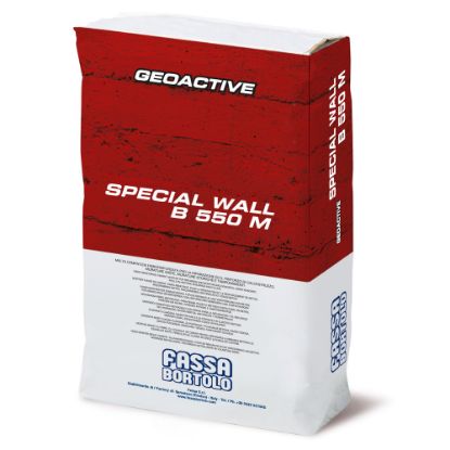 Immagine di MALTA SPECIAL WALL B550 M PER LA RIPARAZIONE ED IL RINFORZO DI STRUTTURE MURALI E IN CALCESTRUZZO SACCO DA 25 KG FASSA