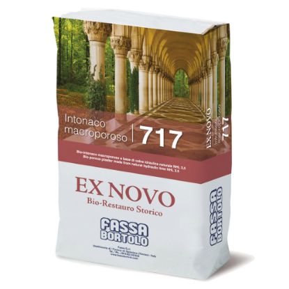 Immagine di BIO INTONACO 717 MACROPOROSO A BASE DI CALCE IDRAULICA TRASPIRANTE PER INTERNI ED ESTERNI SACCO DA 25 KG FASSA