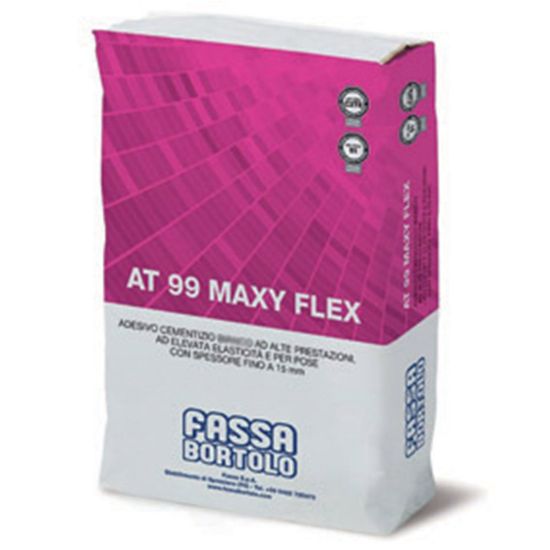 Immagine di COLLA AT99 MAXIFLEX S1 BIANCO PER PAVIMENTI E RIVESTIMENTI INTERNI ED ESTERNI SACCO DA 25 KG FASSA