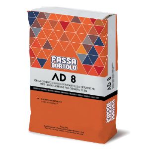 Immagine di COLLA AD8 BIANCO PER PAVIMENTI E RIVESTIMENTI INTERNI ED ESTERNI SACCO DA 25 KG FASSA