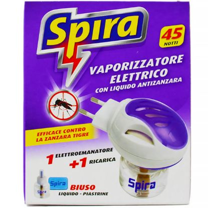Immagine di KIT VAPORIZZATORE ELETTRICO DOPPIO USO LIQUIDO O PIASTRINE CON 1 RICARICA ALL INTERNO LIQUIDO SPIRA