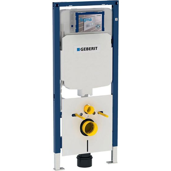Immagine di CASSETTA PER CARTONGESSO DUOFIX SIGMA8 PER WC SOSPESO H 114 CM SCARICO MECCANICO GEBERIT
