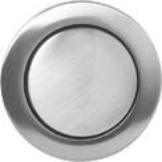 Immagine di PULSANTE TONDO PNEUMATICO SCARICO TOTALE CROMO SATINATO VALSIR