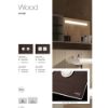 Immagine di PLACCA WOOD WENGE' 2 PULSANTI TONDI CROMO PER CASSETTA TROPEA S VALSIR