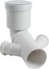 Immagine di CURVA BIANCA WC PROLUNGATA DOPPIO ATTACCO Ø 110/40/40 MM