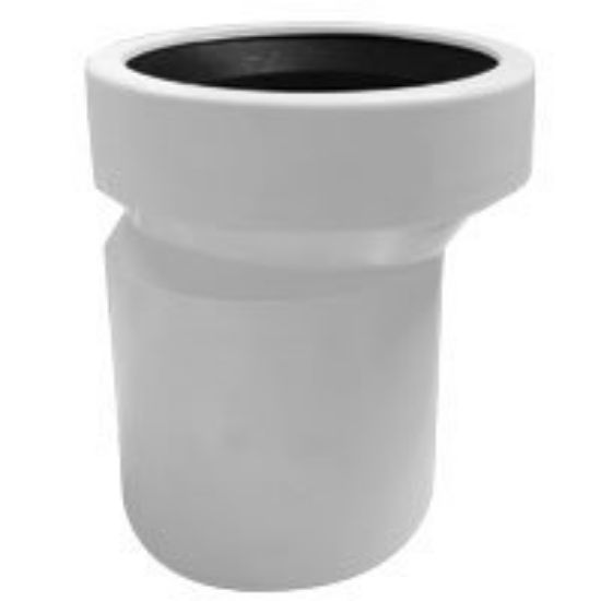 Immagine di RACCORDO ECCENTRICO SCARICO WC HTSK Ø 110 MM L.160 MM BIANCO