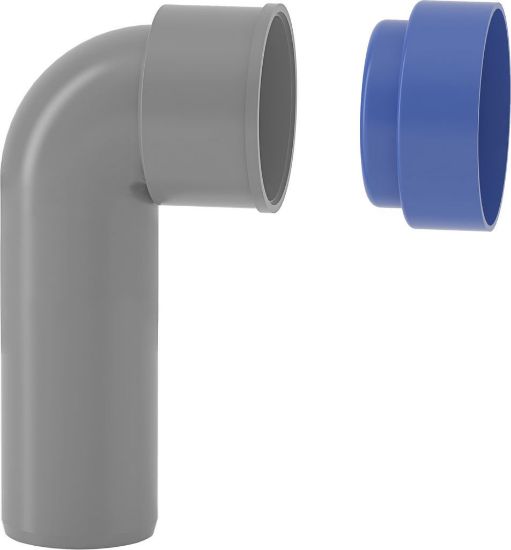 Immagine di CURVA TECNICA PROLUNGATA PP Ø 40 MM HTSW CON TAPPO