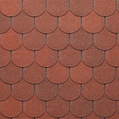 Immagine di TEGOLA BITUMINOSA CANADESE TRADITIONAL ROSSO 2-TON RED CONFEZIONE DA 3,50 MQ