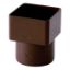 Immagine di RACCORDO PVC TESTA DI MORO DA 100x100 MM A DIAMETRO 100 MM