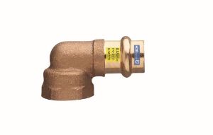 Immagine di GOMITO FEMMINA FILETTATO FEMMINA BRONZO A PRESSARE Ø 22 MM 3/4"