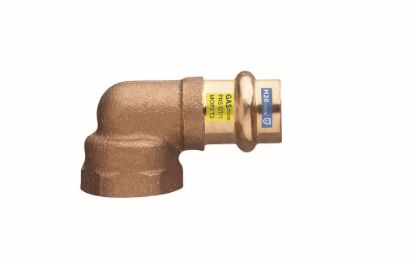 Immagine di GOMITO FEMMINA FILETTATO FEMMINA BRONZO A PRESSARE Ø 15 MM 1/2"