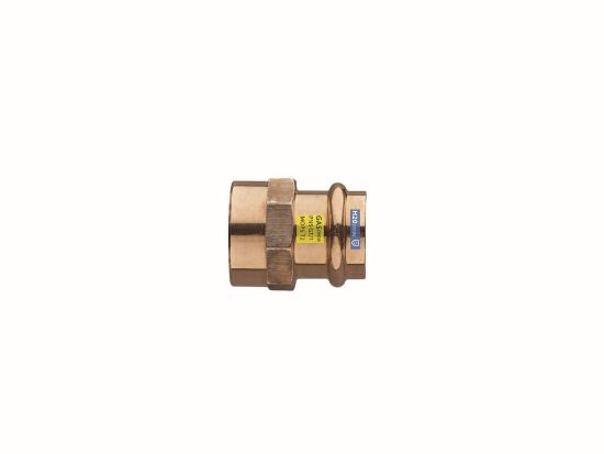 Immagine di RACCORDO FEMMINA FILETTATO FEMMINA BRONZO A PRESSARE Ø 22 MM 3/4"