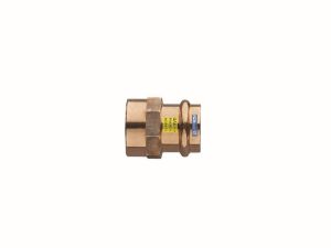 Immagine di RACCORDO FEMMINA FILETTATO FEMMINA BRONZO A PRESSARE Ø 18 MM 3/4"