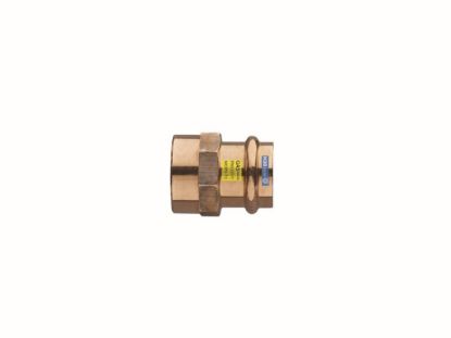 Immagine di RACCORDO FEMMINA FILETTATO FEMMINA BRONZO A PRESSARE Ø 15 MM 1/2"
