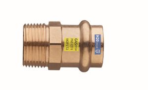 Immagine di RACCORDO FEMMINA FILETTATO MASCHIO BRONZO A PRESSARE Ø 18 MM 3/4"