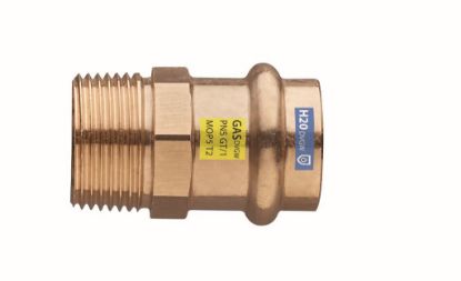 Immagine di RACCORDO FEMMINA FILETTATO MASCHIO BRONZO A PRESSARE Ø 15 MM 1/2"