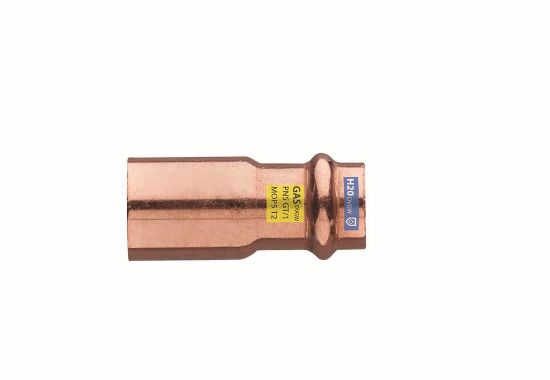 Immagine di MANICOTTO RAME RIDOTTO MASCHIO/FEMMINA A PRESSARE Ø 28x22 MM
