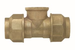 Immagine di TEE OTTONE Ø 25x3/4" FX25 MM A STRINGERE