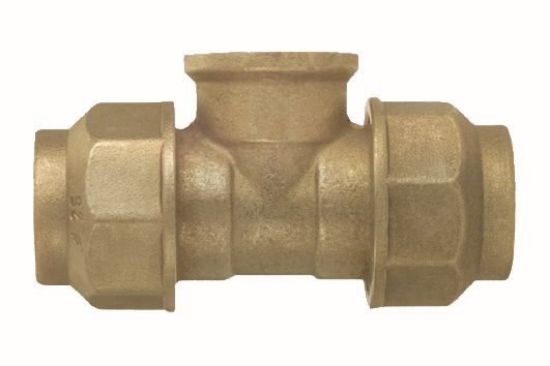 Immagine di TEE OTTONE Ø 20x1/2" FX20 MM A STRINGERE