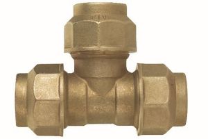 Immagine di TEE OTTONE Ø 50 MM A STRINGERE