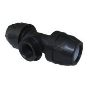Immagine di TEE FEMMINA Ø 40X 1 1/4" FX40 MM A STRINGERE PER POLIETILENE