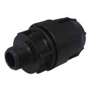 Immagine di RACCORDO DRITTO Ø 40 MM 1 1/4" MASCHIO A STRINGERE PER POLIETILENE