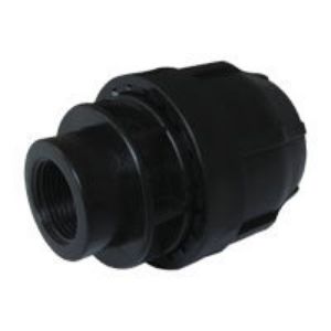 Immagine di RACCORDO DRITTO Ø 75 MM 2 1/2" FEMMINA A STRINGERE PER POLIETILENE
