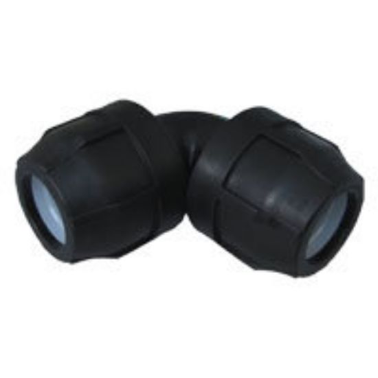 Immagine di GOMITO Ø 25 MM A STRINGERE PER POLIETILENE