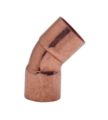 Immagine di CURVA A 45° FEMMINA/FEMMINA A SALDARE PER RAME FRIGO Ø 3/4"