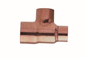 Immagine di RACCORDO A TEE RIDOTTO IN RAME A SALDARE Ø 28X18X22 MM