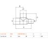 Immagine di RACCORDO A TEE RIDOTTO IN RAME A SALDARE Ø 14X10X12 MM