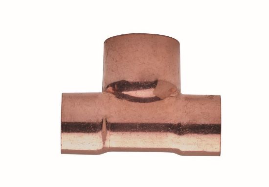 Immagine di RACCORDO A TEE RIDOTTO IN RAME A SALDARE Ø 12x14x12 MM