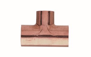 Immagine di RACCORDO A TEE RIDOTTO IN RAME A SALDARE Ø 12x10x12 MM