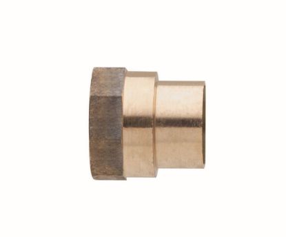 Immagine di RACCORDO FEMMINA FILETTATO FEMMINA DRITTO IN BRONZO A SALDARE Ø 35 MM 1"1/4