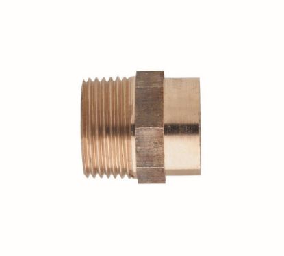 Immagine di RACCORDO FEMMINA FILETTATO MASCHIO DRITTO IN BRONZO A SALDARE Ø 22 MM 3/4"