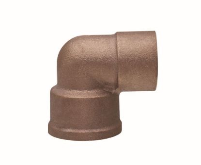 Immagine di GOMITO FILETTATO FEMMINA IN BRONZO A SALDARE Ø 12 MM 3/8"