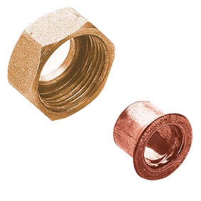 Immagine di CODOLO PIANO RAME A SALDARE Ø 16 MM 3/4" FEMMINA/FEMMINA